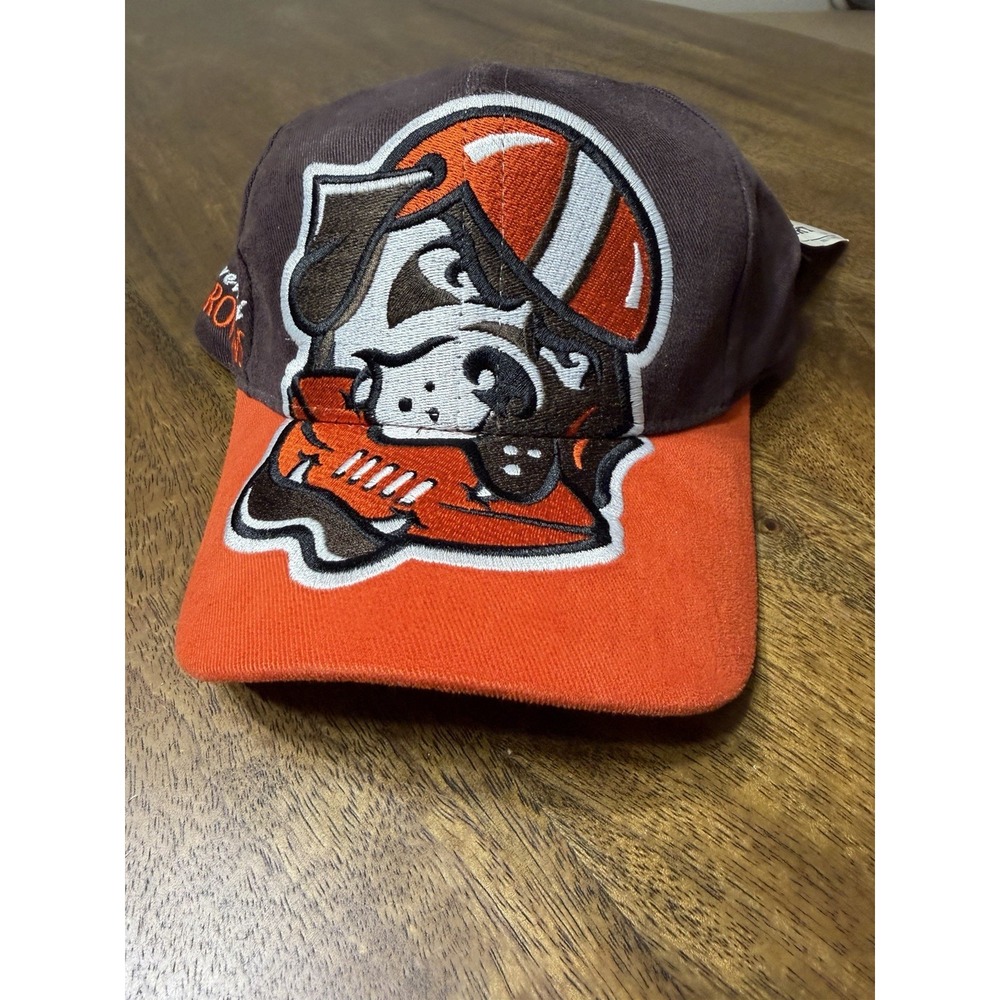 Vintage Cleveland Browns Dawg Pound Hat Snapback 90s Lee Sport Nutmeg NEW